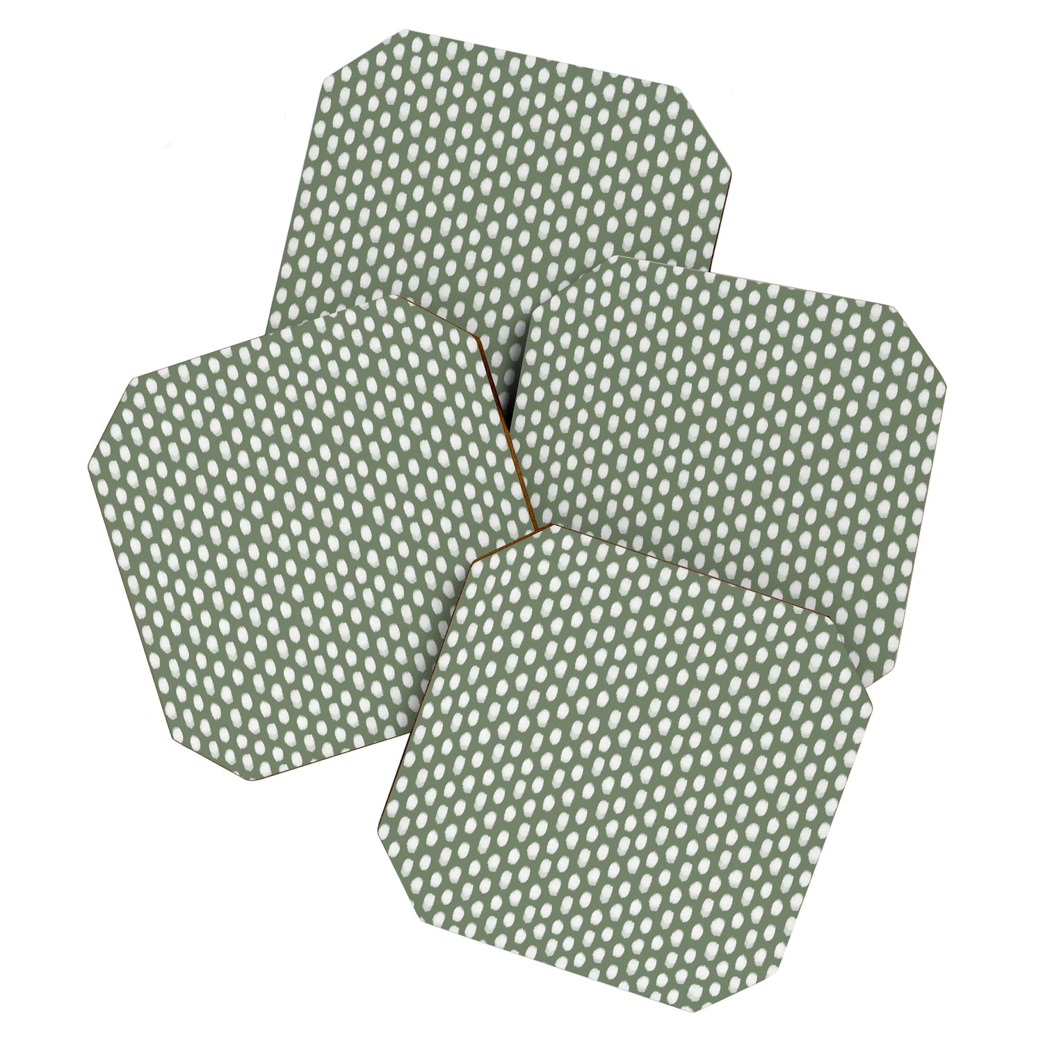 Dots . Green Coaster Gallery Image 1