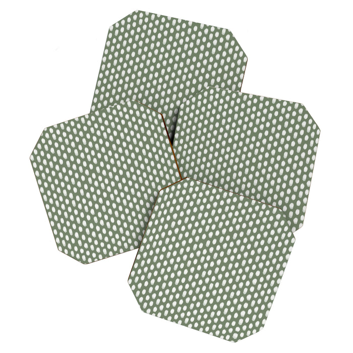 Dots . Green Coaster Gallery Image 1