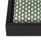 Dots . Green Framed Canvas Print Gallery Image 3