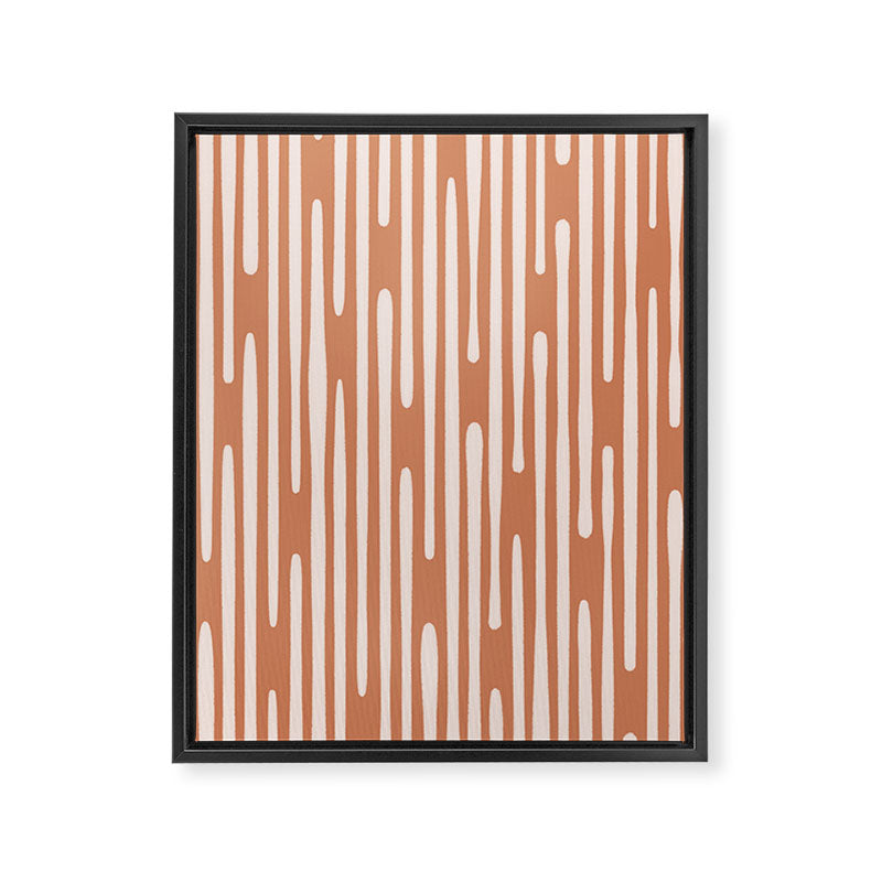 Drip Drop | Terra Cotta Framed Canvas Print Gallery Image 6