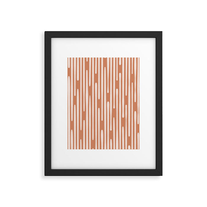 Drip Drop | Terra Cotta Framed Art Print Gallery Image 1