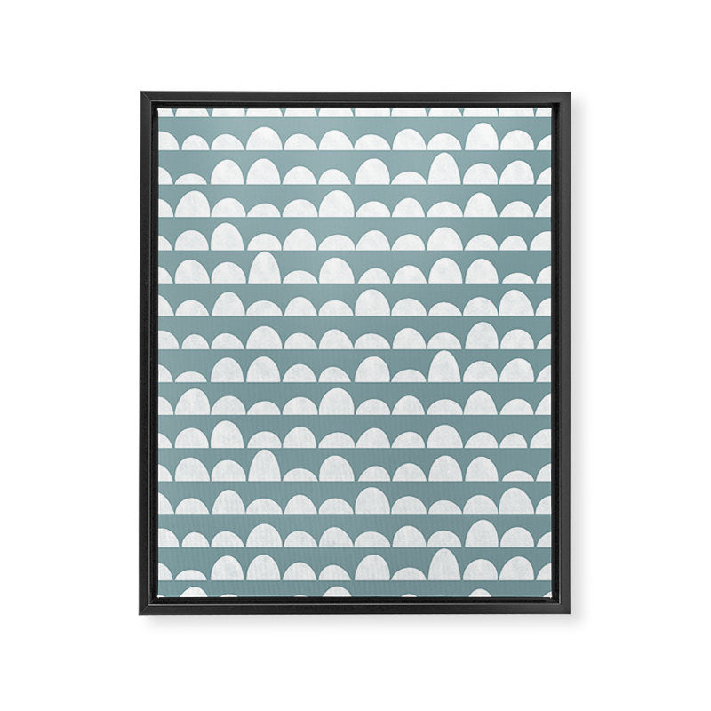 Dunes (denim blue) Framed Canvas Print Gallery Image 8