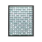 Dunes (denim blue) Framed Canvas Print Gallery Image 8