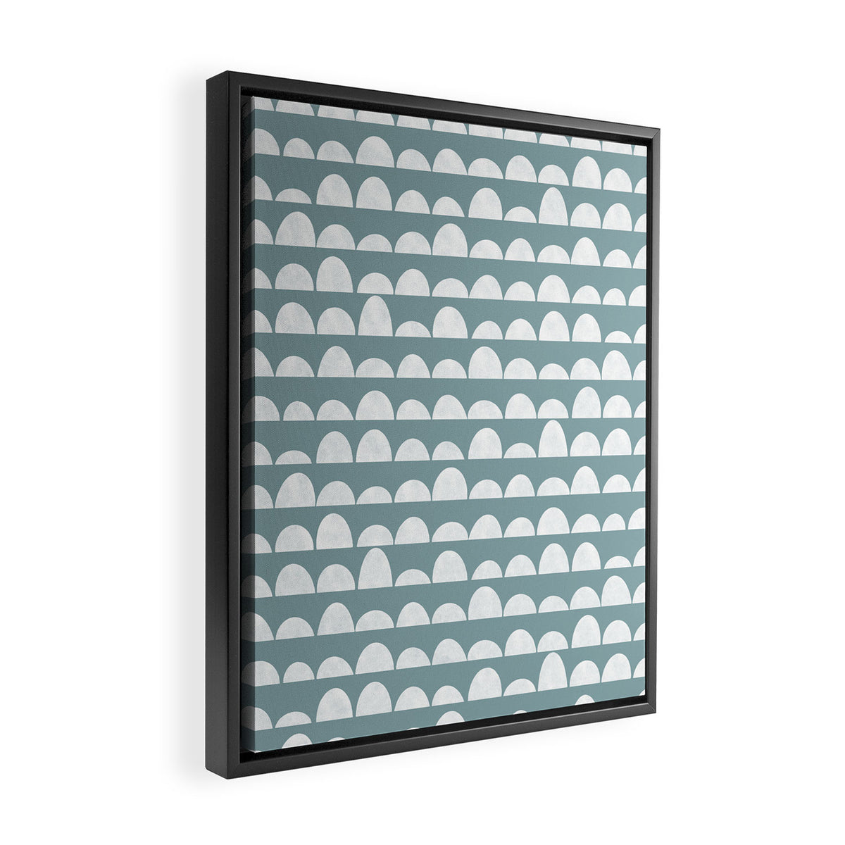 Dunes (denim blue) Framed Canvas Print Gallery Image 2
