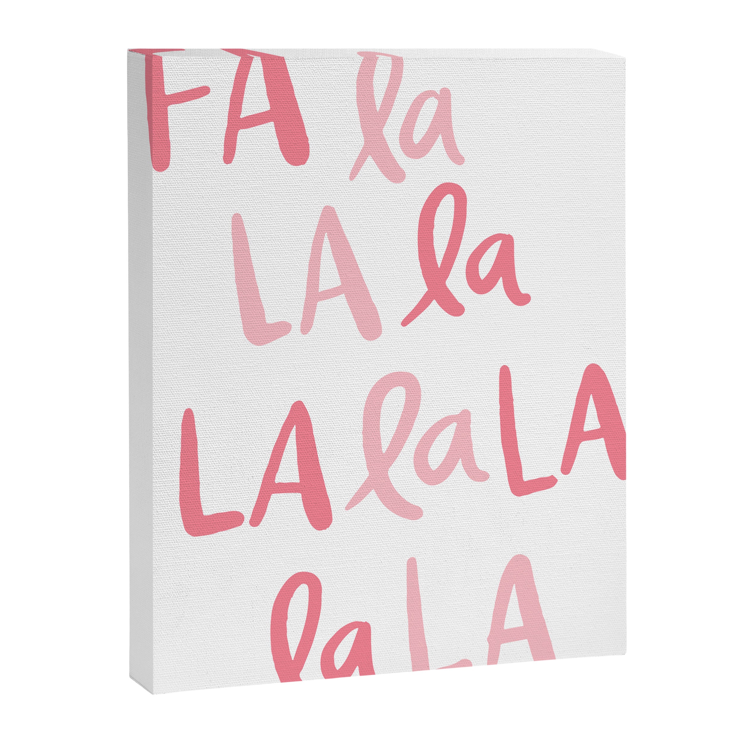 Fa La La . Pop pink Canvas Print Gallery Image 6
