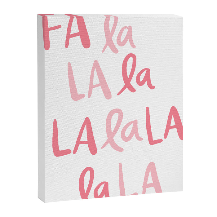 Fa La La . Pop pink Canvas Print Gallery Image 1
