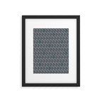 Feather Tile Navy Framed Art Print Gallery Image 6