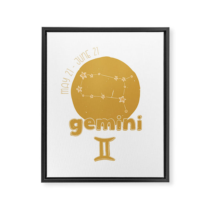 Gemini Constellation Framed Canvas Print Gallery Image 1