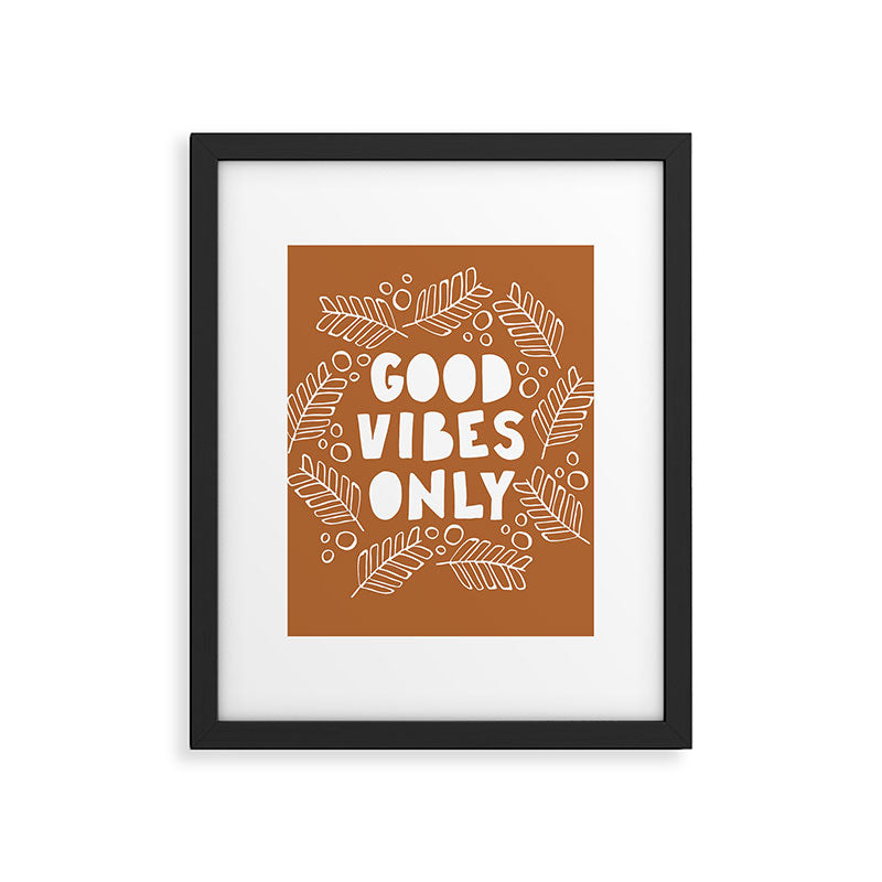 Good Vibes Only | Copper Framed Art Print Gallery Image 6
