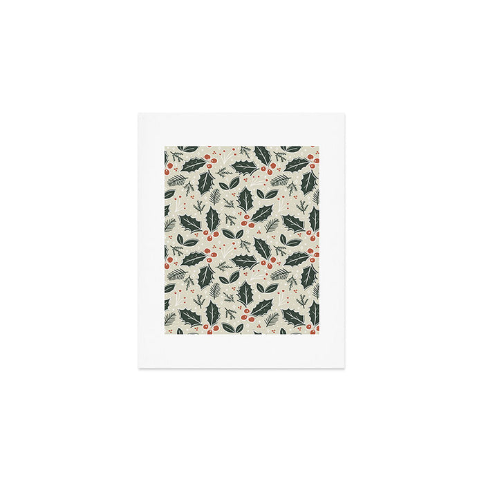 Holly Days . Neutral Art Print Gallery Image 1