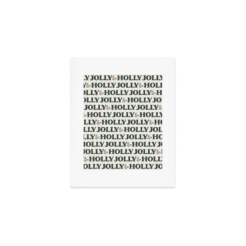 Holly Jolly Neutral Art Print Gallery Image 1