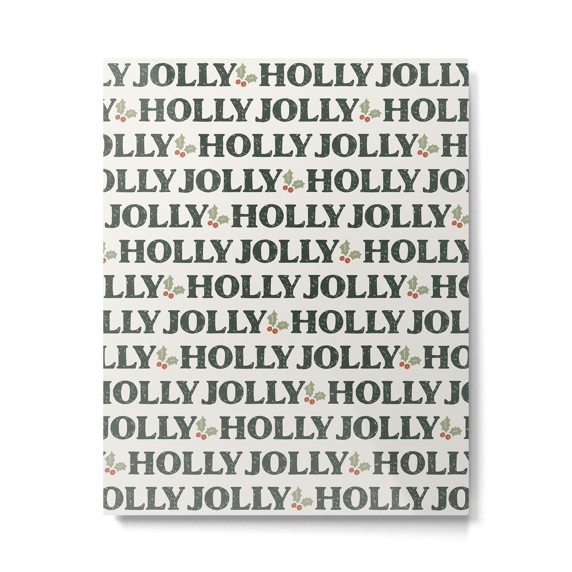 Holly Jolly Neutral Metal Print Gallery Image 6