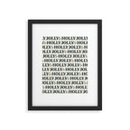Holly Jolly Neutral Framed Art Print Gallery Image 6