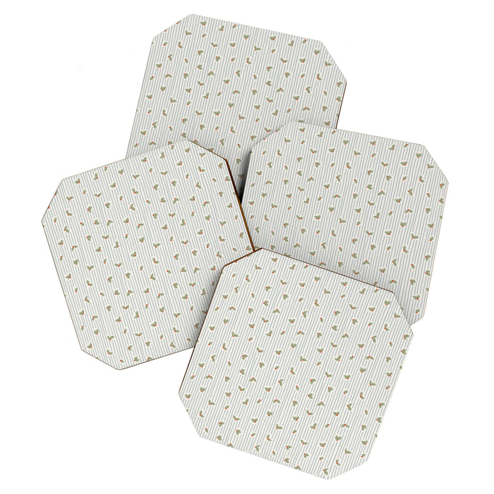 Holly Stripe Coaster Gallery Image 1