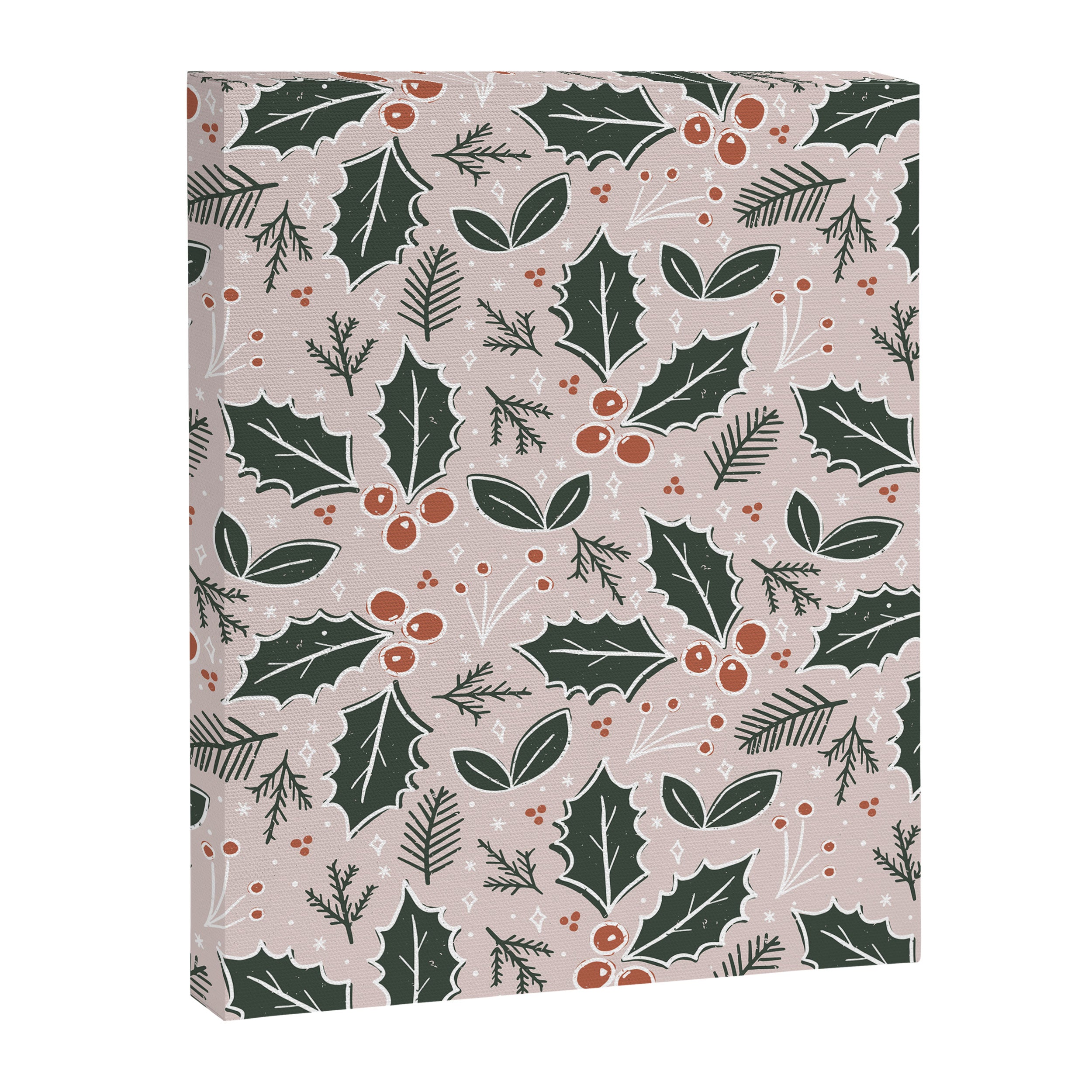 Holly-days . Light Blush Canvas Print Gallery Image 8