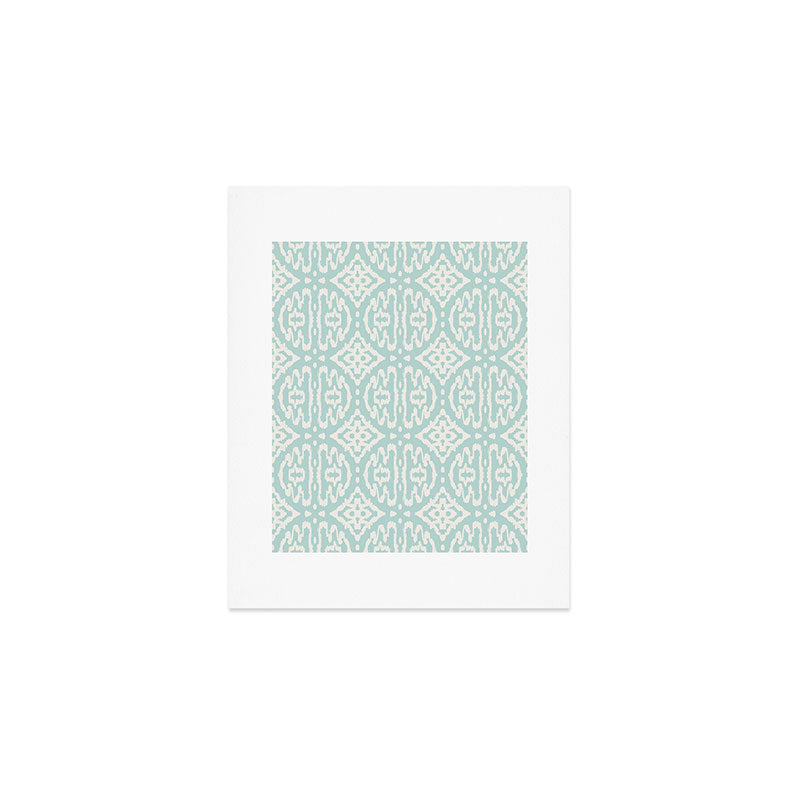 IKAT II . AQUA Art Print Gallery Image 1