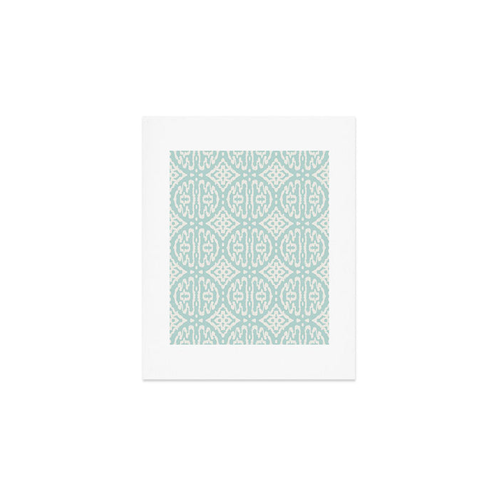IKAT II . AQUA Art Print Gallery Image 1