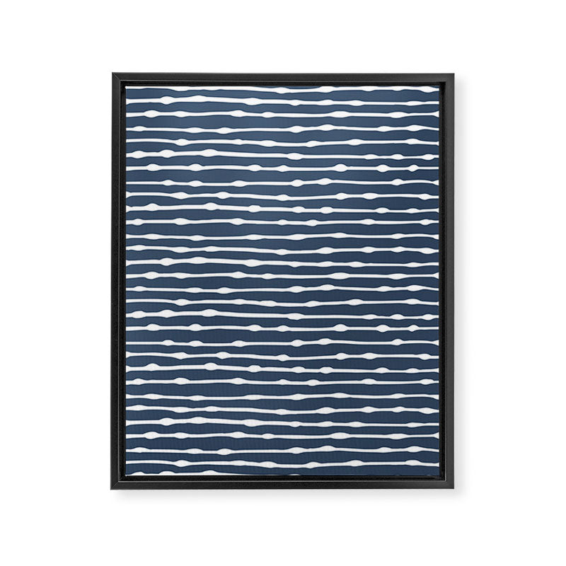 Khipu . Classic Blue Framed Canvas Print Gallery Image 6