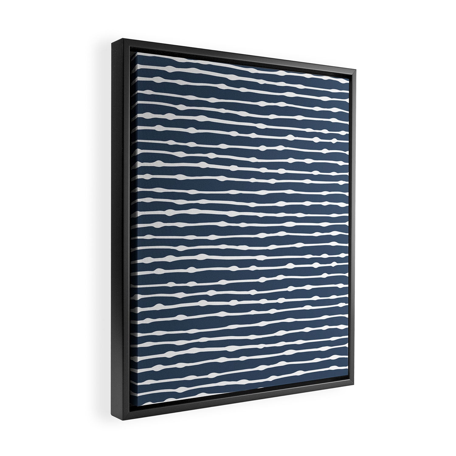 Khipu . Classic Blue Framed Canvas Print Gallery Image 2