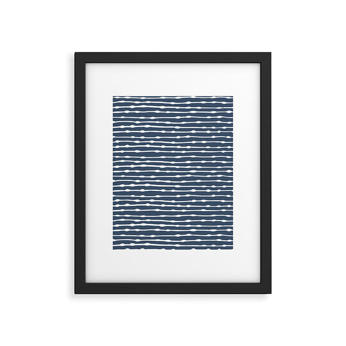 Khipu . Classic Blue Framed Art Print Gallery Image 1
