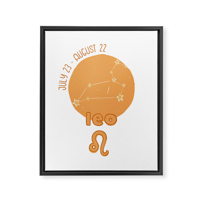 Leo Constellation Framed Canvas Print Gallery Image 1