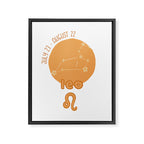Leo Constellation Framed Canvas Print Gallery Image 8
