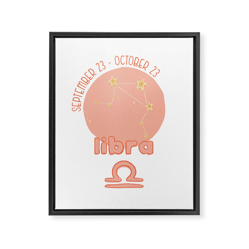 Libra Constellation Framed Canvas Print Gallery Image 8