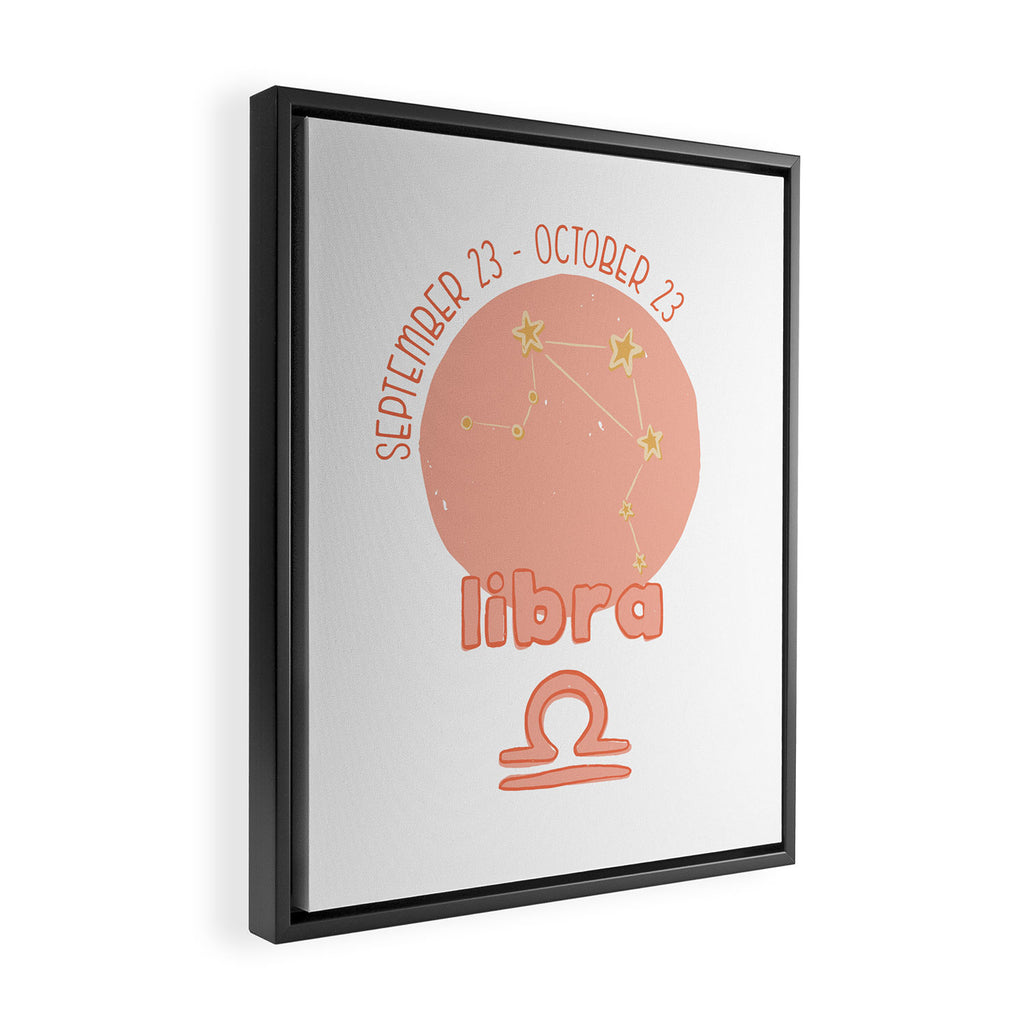 Libra Constellation Framed Canvas Print Gallery Image 2
