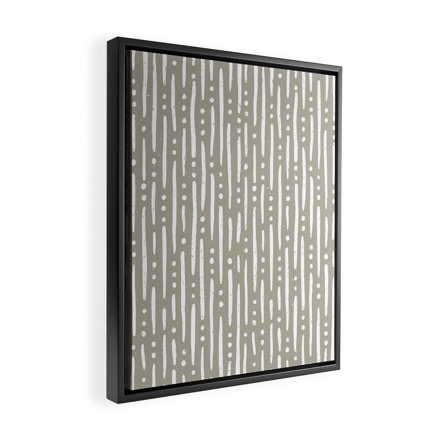 Line Up in Sand Framed Canvas Print Gallery Image 2