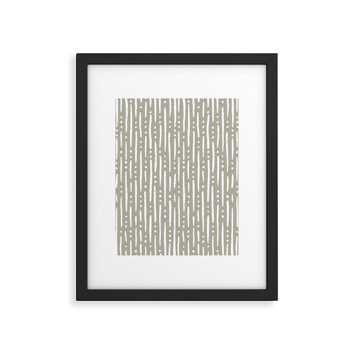Line Up in Sand Framed Art Print Gallery Image 1