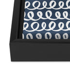 Loop da Loop . Classic Blue Framed Canvas Print Gallery Image 3