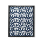 Loop da Loop . Classic Blue Framed Canvas Print Gallery Image 8