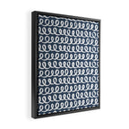 Loop da Loop . Classic Blue Framed Canvas Print Gallery Image 2