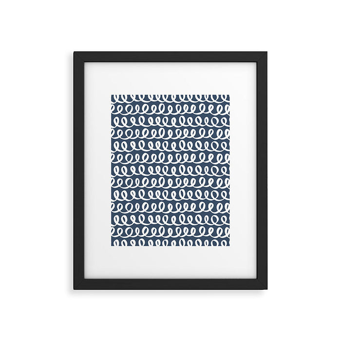 Loop da Loop . Classic Blue Framed Art Print Gallery Image 1