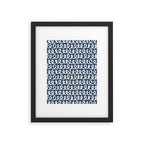 Loop da Loop . Classic Blue Framed Art Print Gallery Image 6