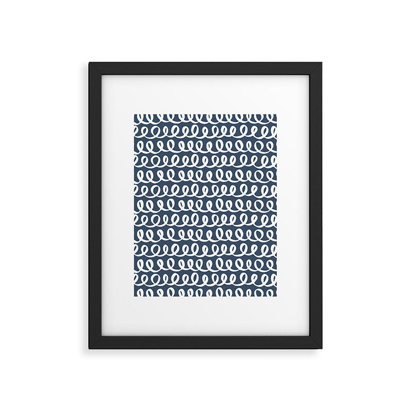 Loop da Loop . Classic Blue Framed Art Print Gallery Image 6
