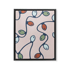 Merry and Bright Holiday Lights Framed Canvas Print Gallery Image 8