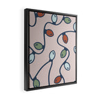 Merry and Bright Holiday Lights Framed Canvas Print Gallery Image 2