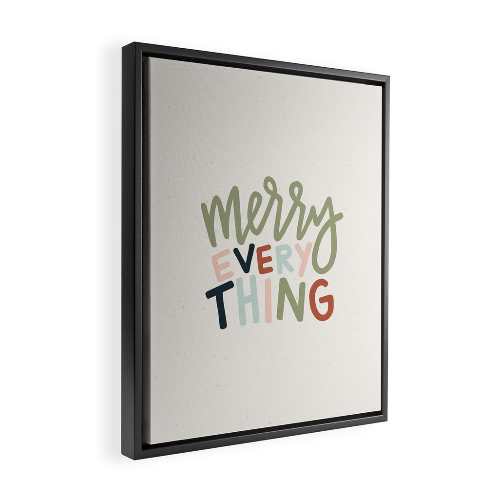 Merry EVERYTHING Framed Canvas Print Gallery Image 2