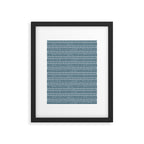 Modern Boho Mudcloth . Ocean Blue Framed Art Print Gallery Image 6