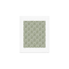 Modern Ikat Lush Green Art Print Gallery Image 1