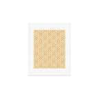 Modern Ikat Sunshine Yellow Art Print Gallery Image 1