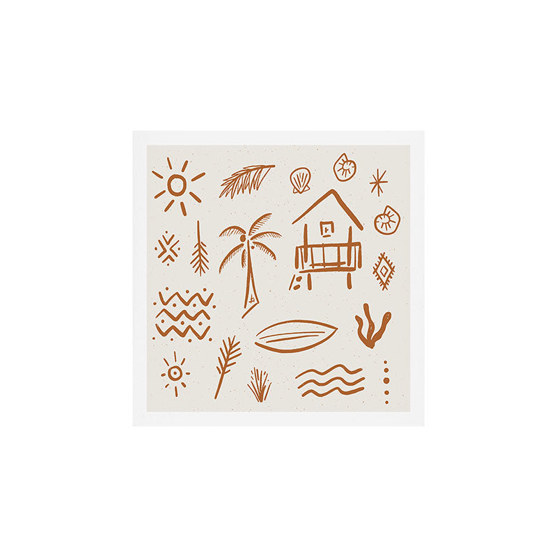 Modern Surf Shack . copper Art Print Gallery Image 1