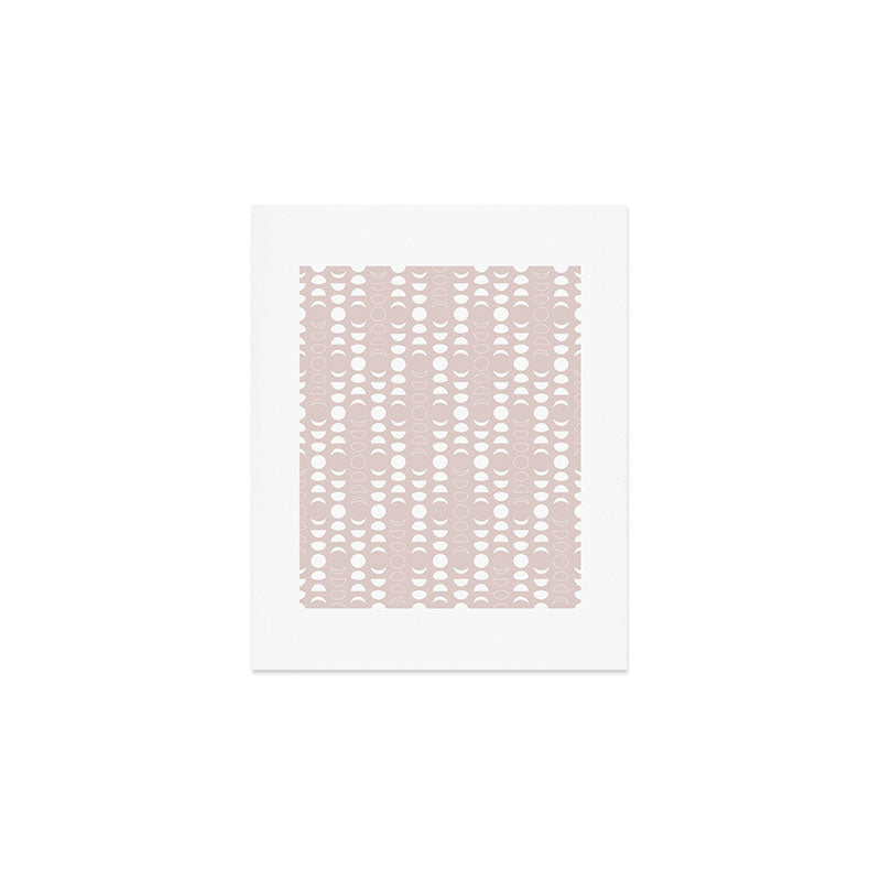 Moon Phases (Light Blush) Art Print Gallery Image 1