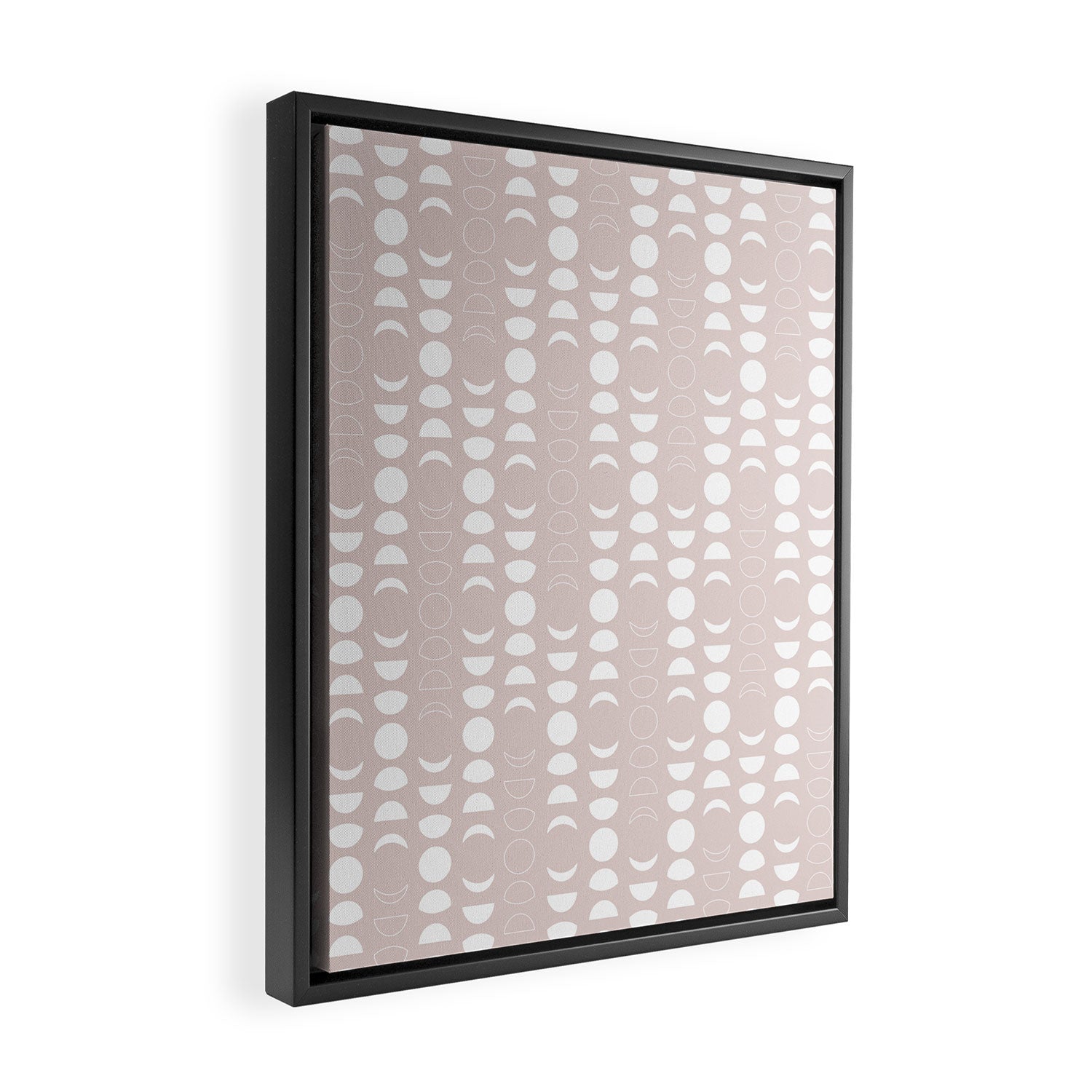 Moon Phases (Light Blush) Framed Canvas Print Gallery Image 2