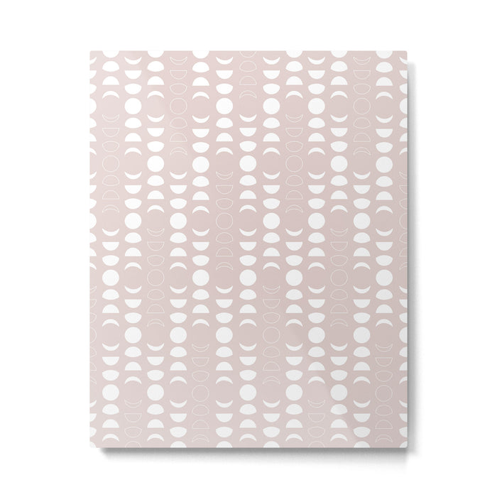 Moon Phases (Light Blush) Metal Print Gallery Image 1