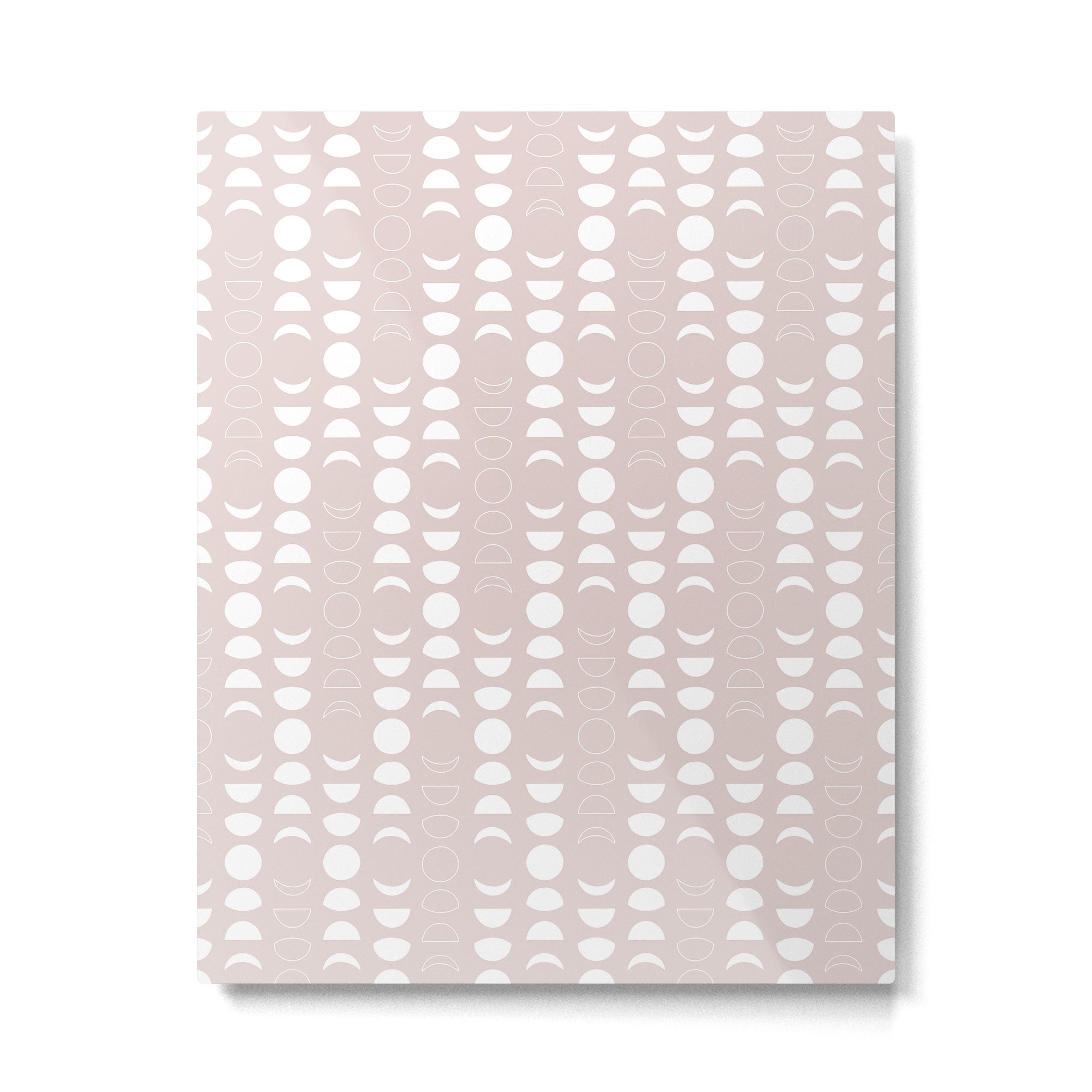 Moon Phases (Light Blush) Metal Print Gallery Image 6