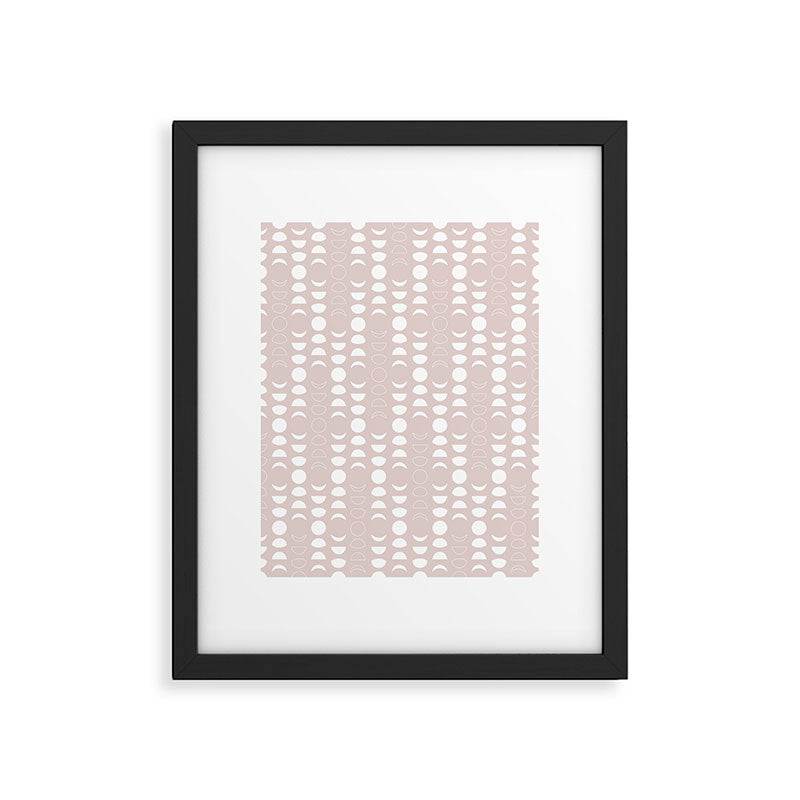 Moon Phases (Light Blush) Framed Art Print Gallery Image 6