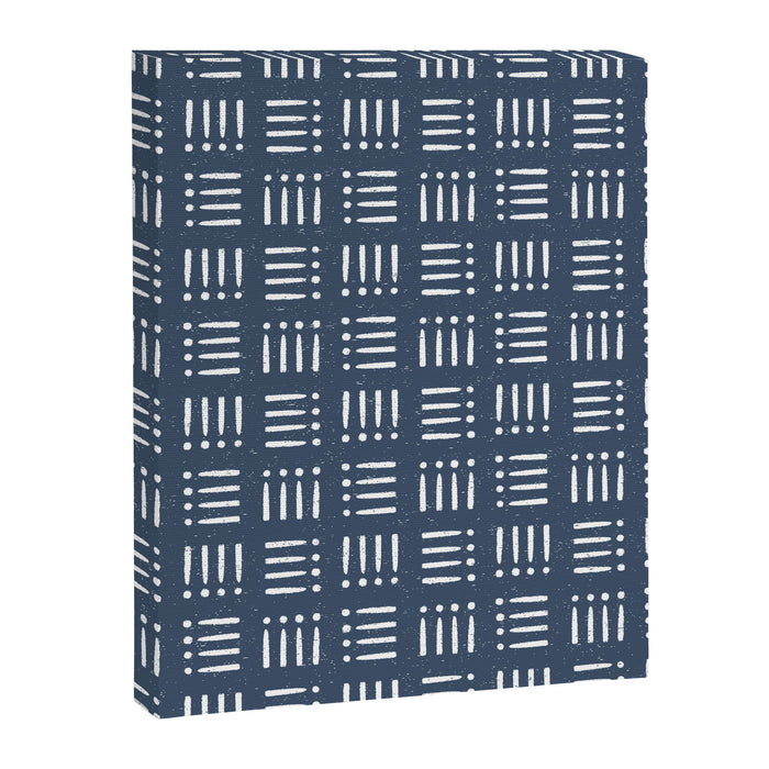 Mudcloth | Classic Blue Canvas Print Gallery Image 1