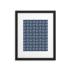 Mudcloth | Classic Blue Framed Art Print Gallery Image 6